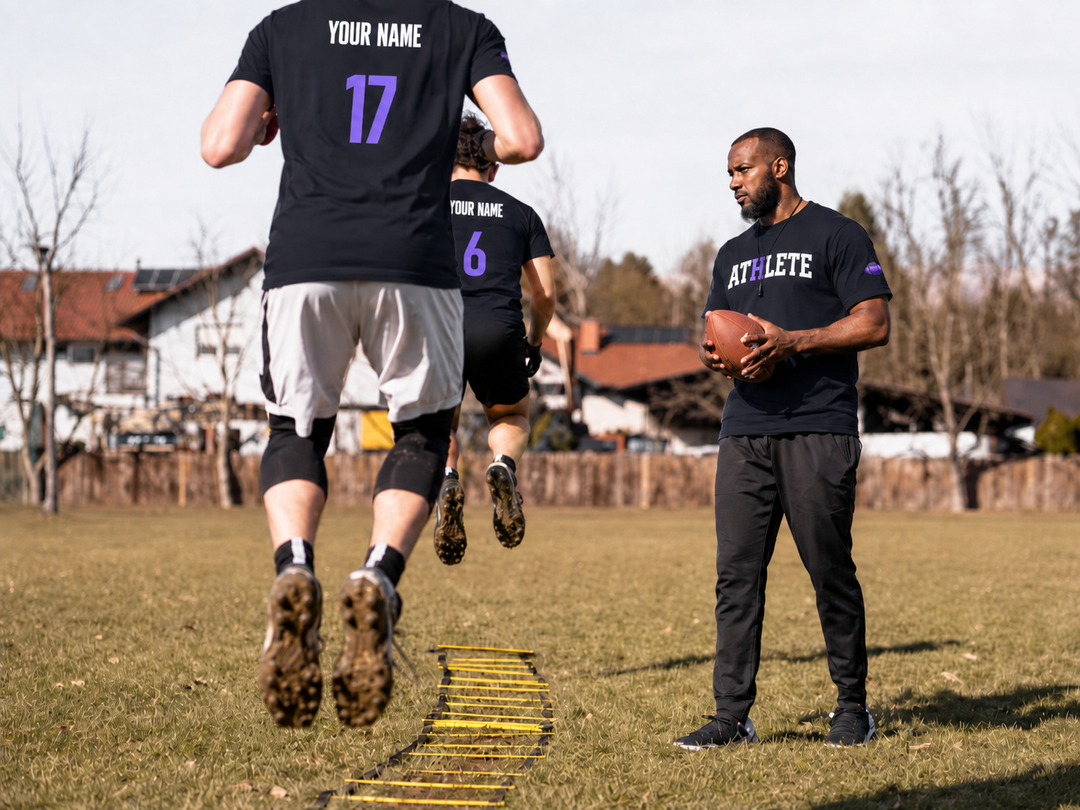 Hype ATHLETE Football Jersey Tee | Custom Name &amp; Number