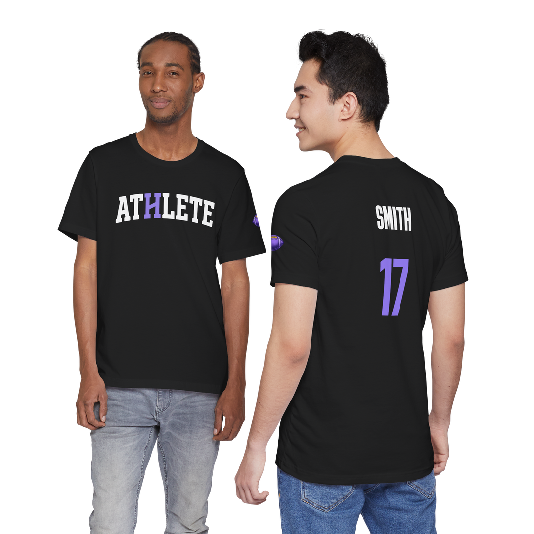 Hype ATHLETE Football Jersey Tee | Custom Name &amp; Number